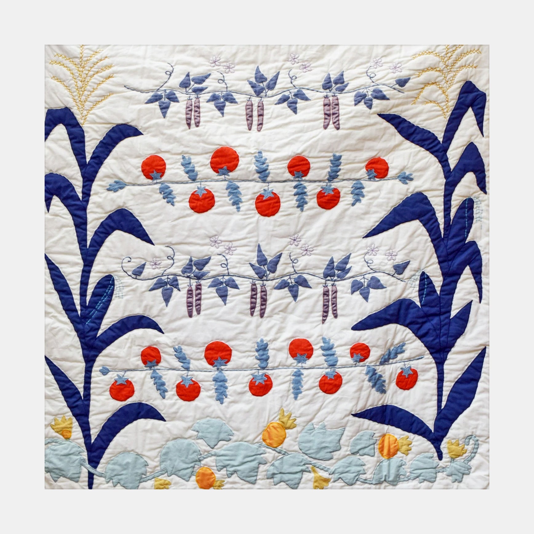 Ivory Garden Baby Quilt