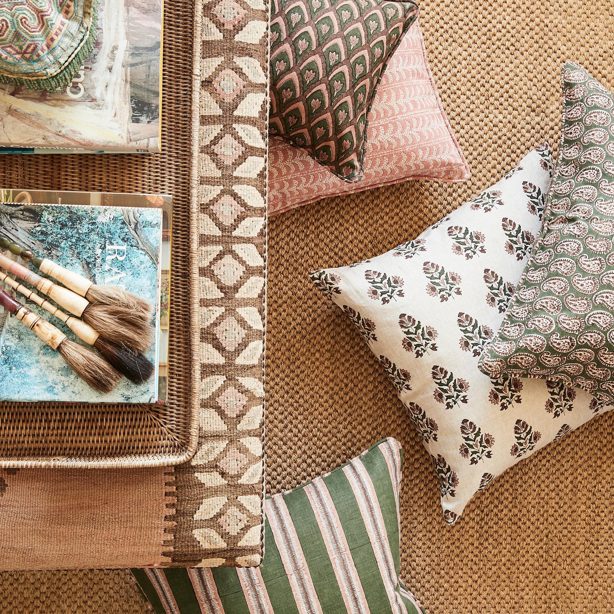 Haveli Rosewood Lumbar Pillow