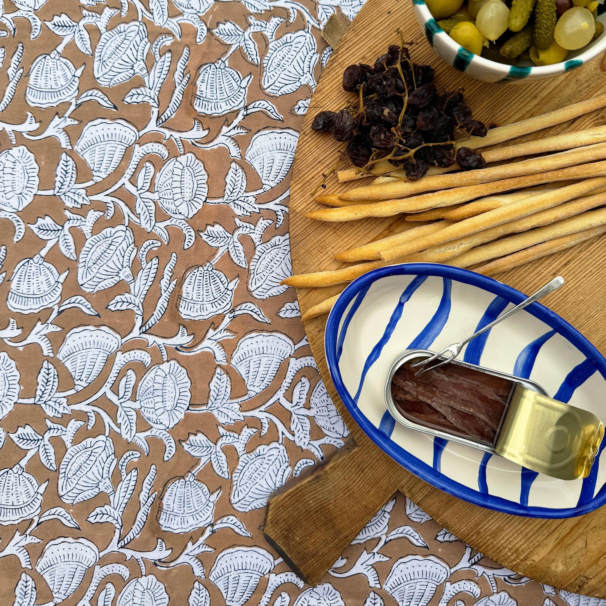 Marbella Tobacco Tablecloth
