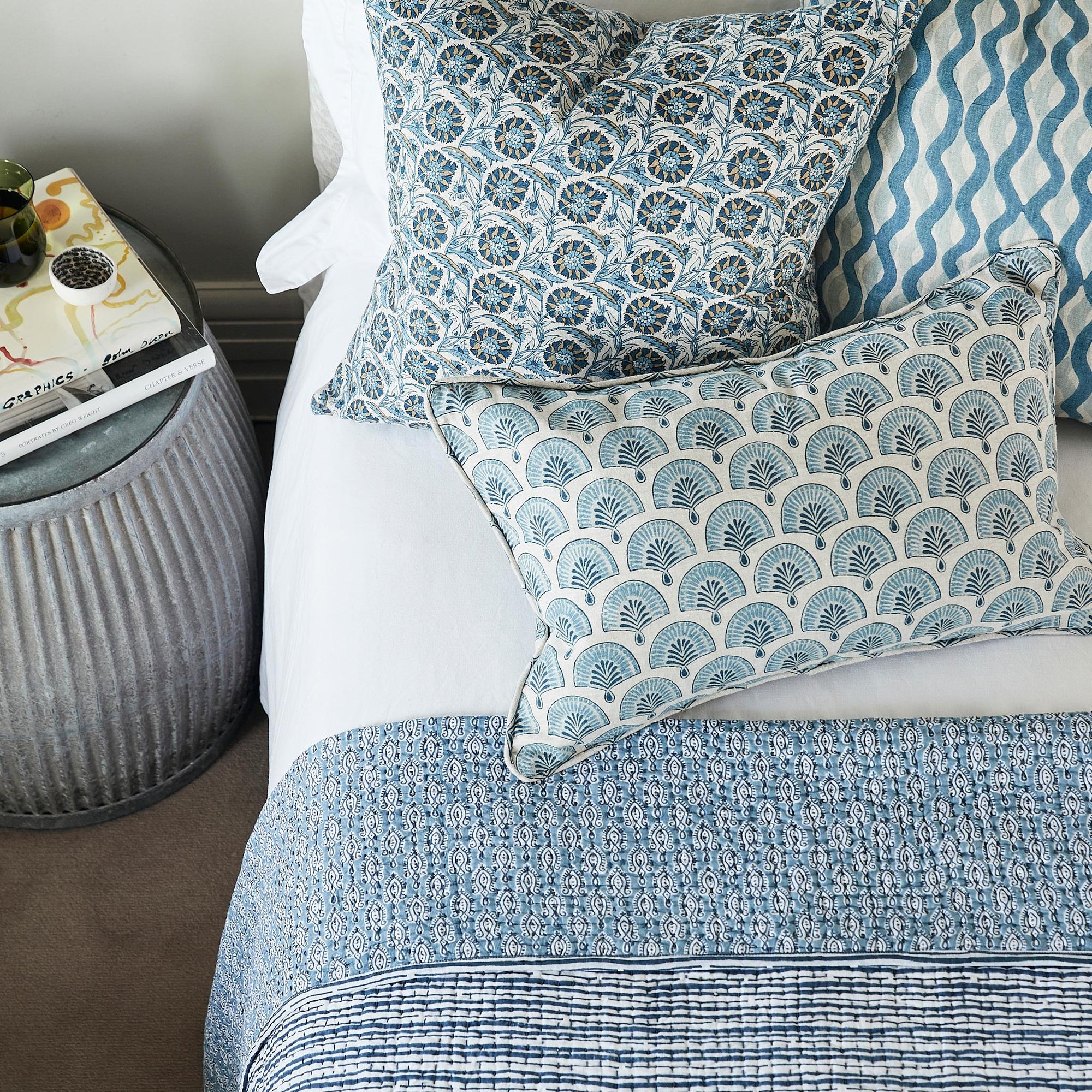 Malabar Azure Quilt in Queen