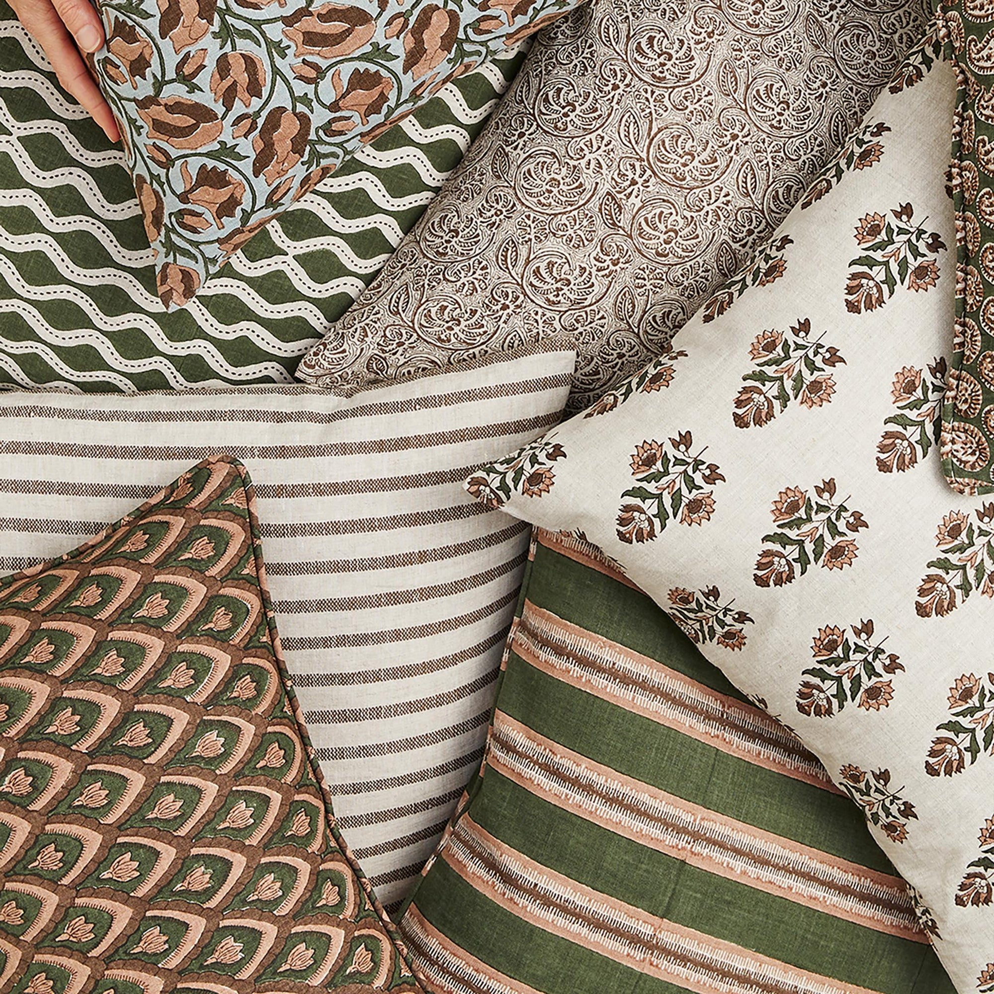 Haveli Rosewood Lumbar Pillow