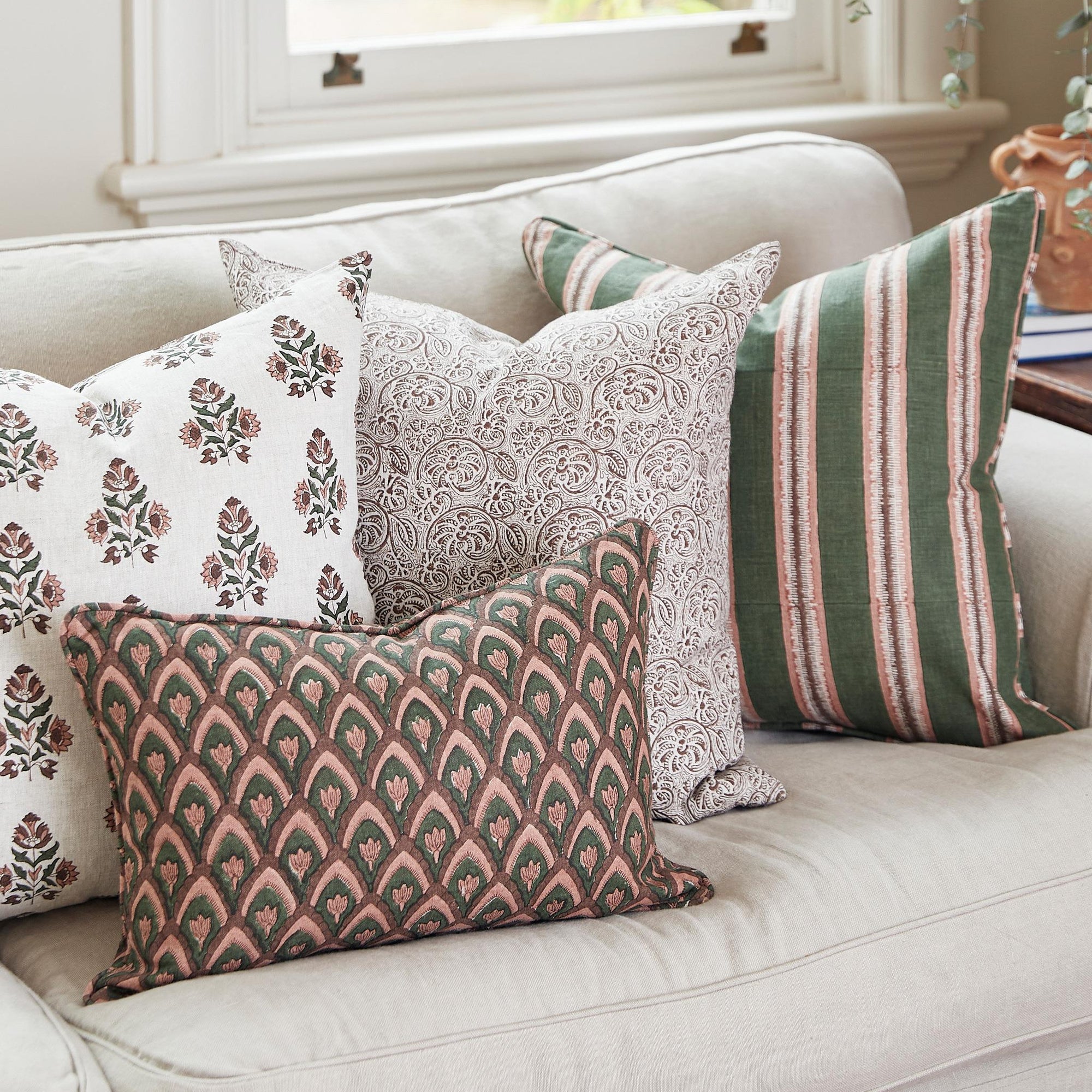 Haveli Rosewood Lumbar Pillow