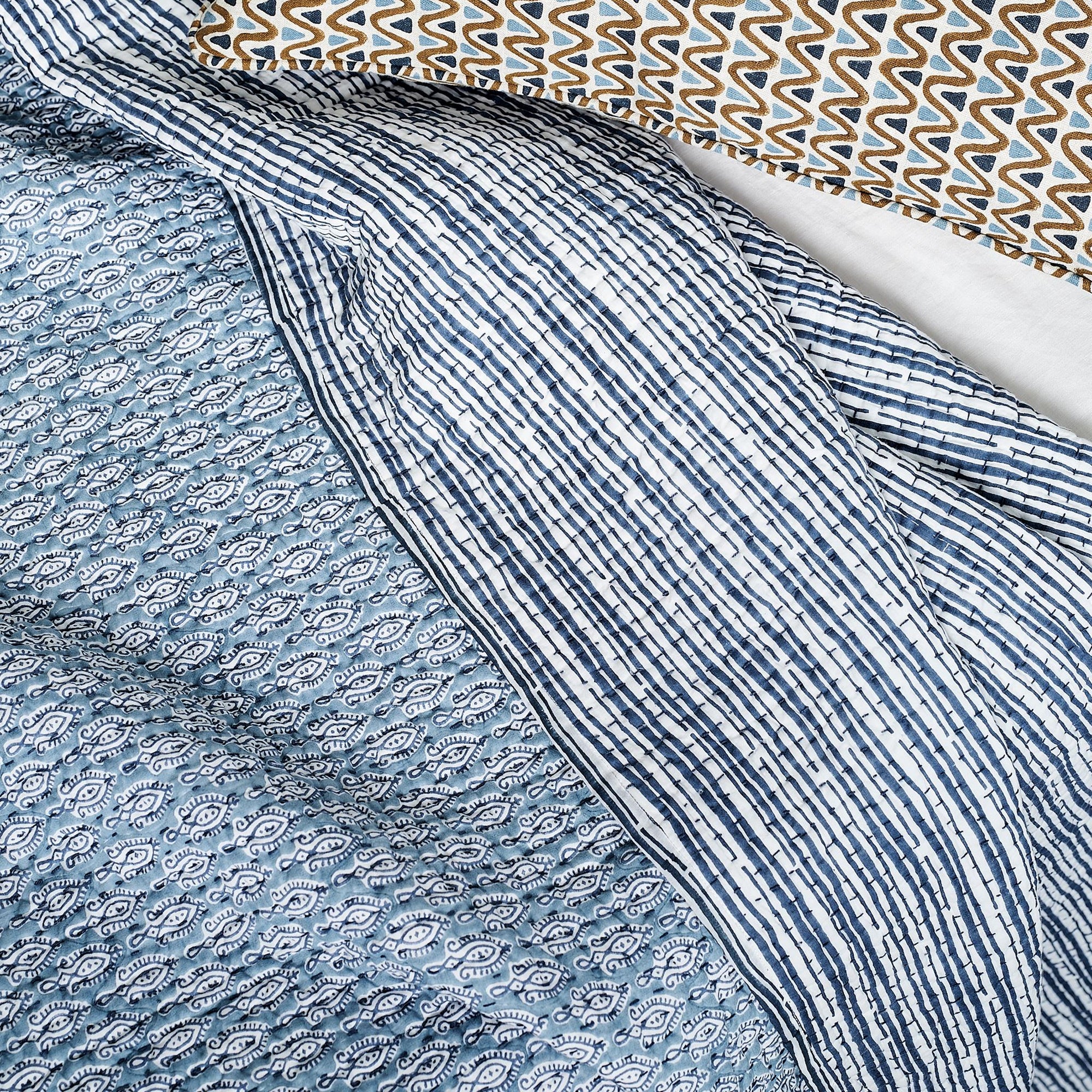 Malabar Azure Quilt in Queen