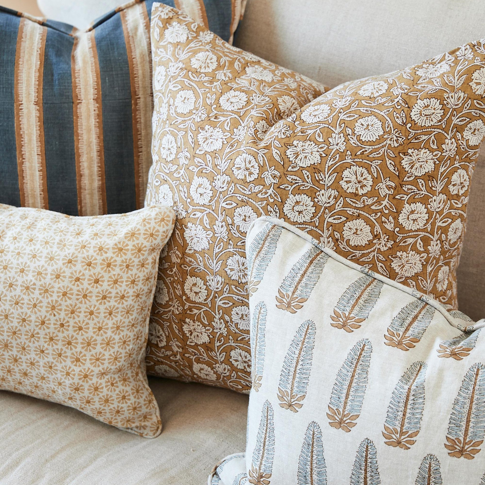 Etoile Saffron Lumbar Pillow