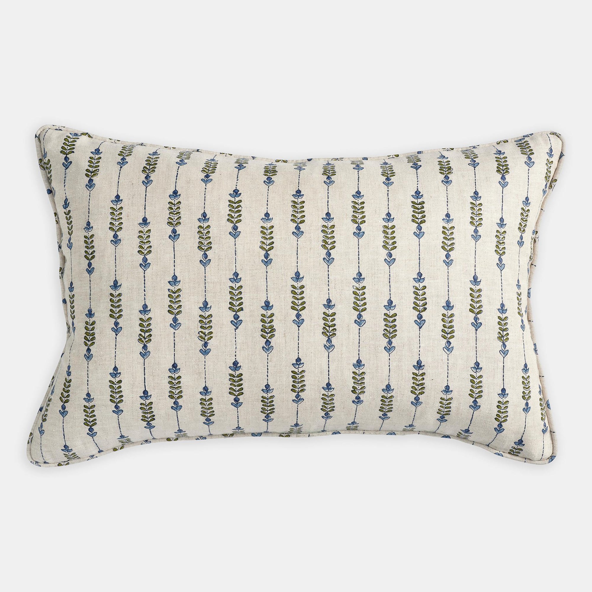 Geneva Moss Azure Lumbar Pillow