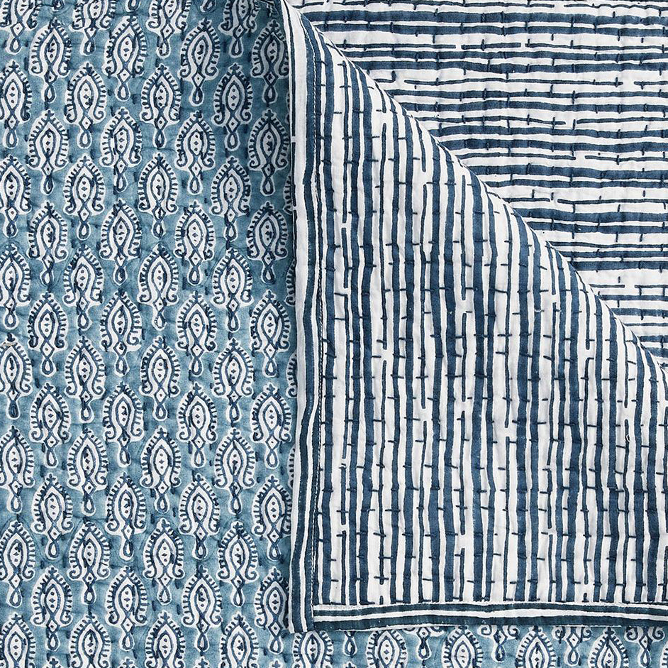 Malabar Azure Quilt in Queen