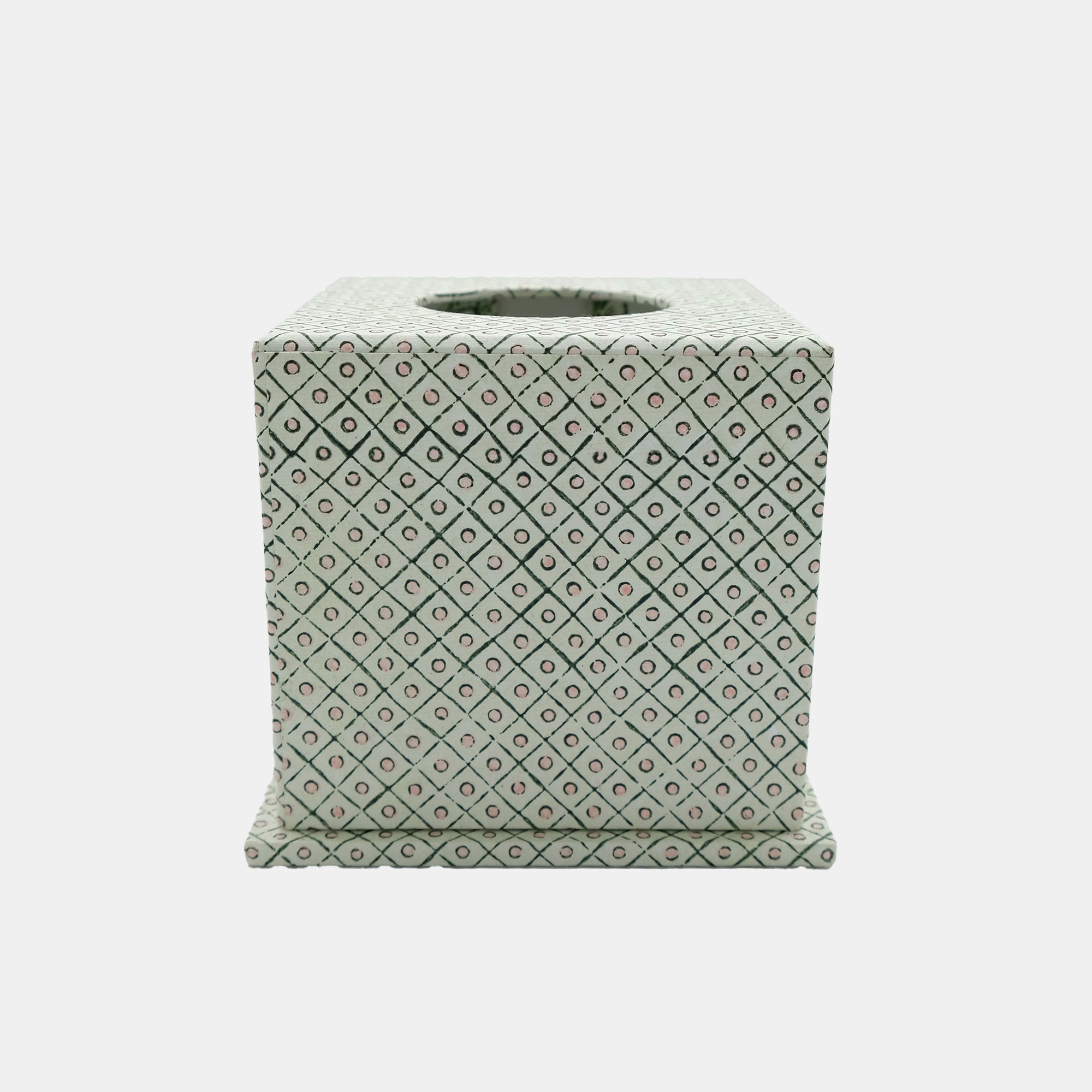 Green Dot Tissue Box