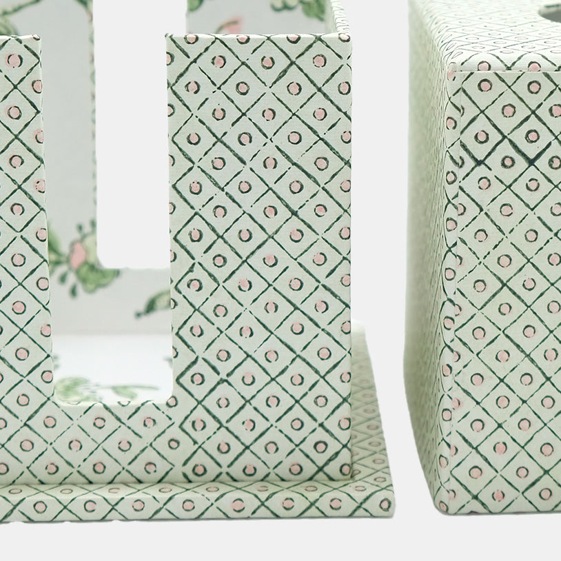 Green Dot Tissue Box