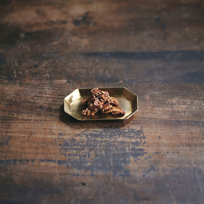 Long Octagonal Brass Tray