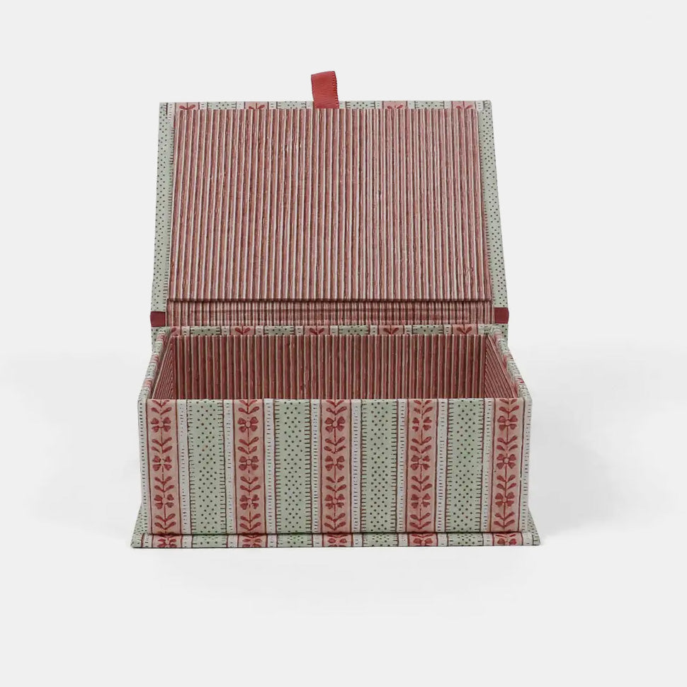 Small Keepsake Box in Stripe