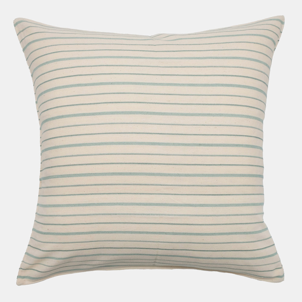 Khaki Stripe Pillow, square