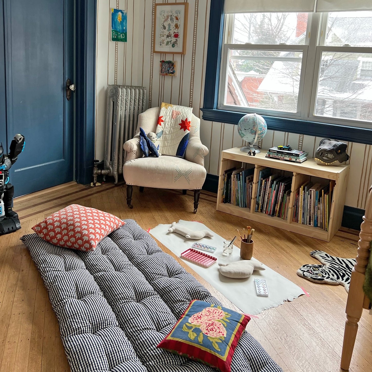 Snowy Tiger Small Rug