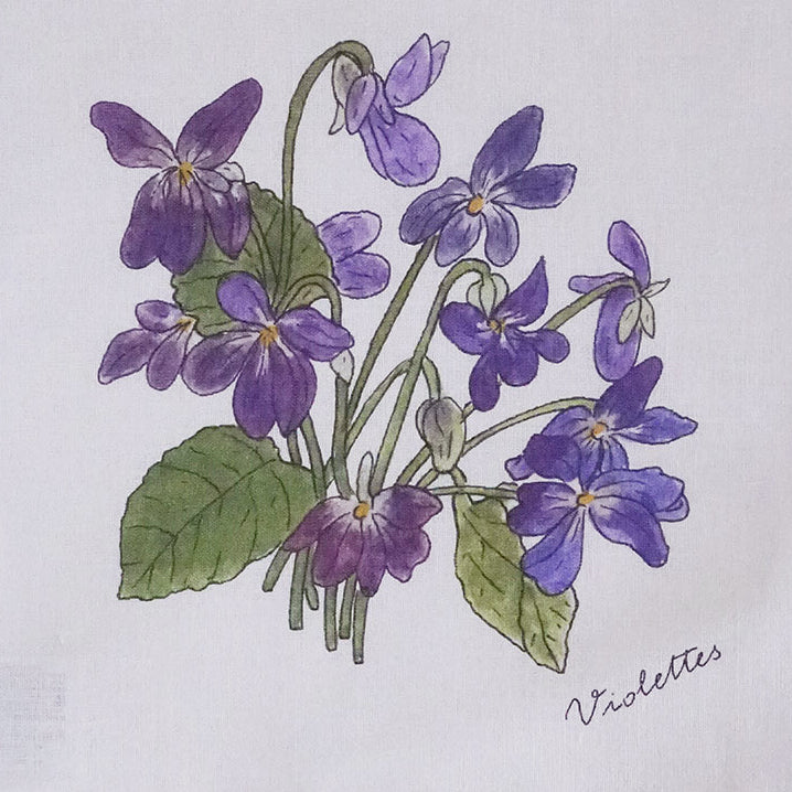 Violet Flower Hanky