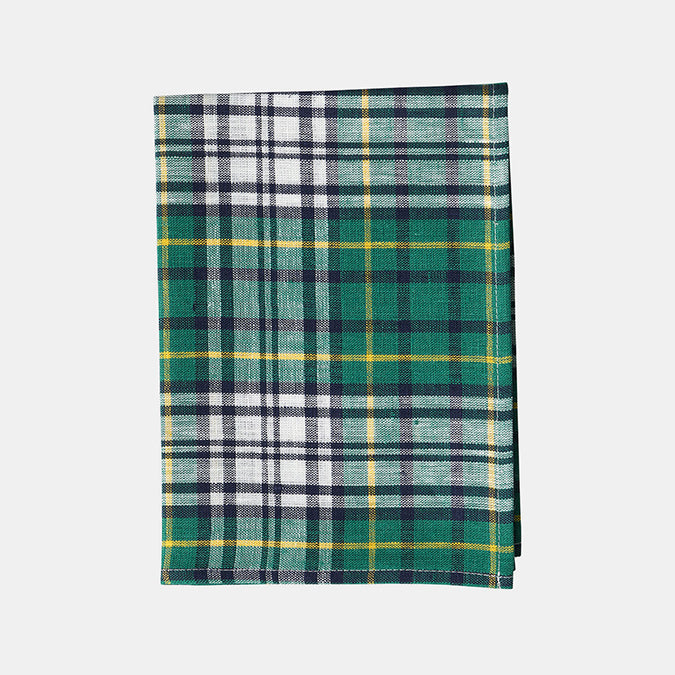 Green Tartan Heren Kitchen Cloth