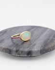 Opal Clea Ring with Rubies