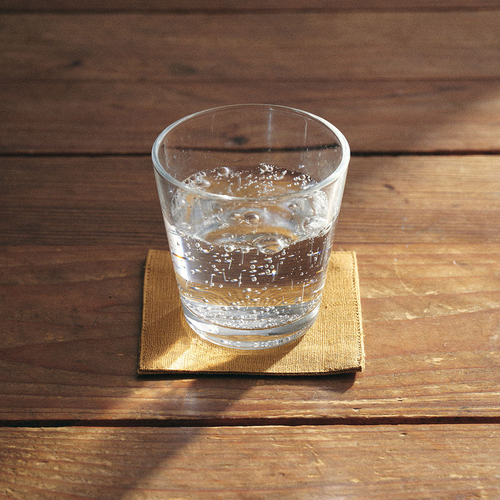 Caramel Linen Coaster