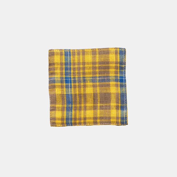 Yellow Amber Linen Coaster