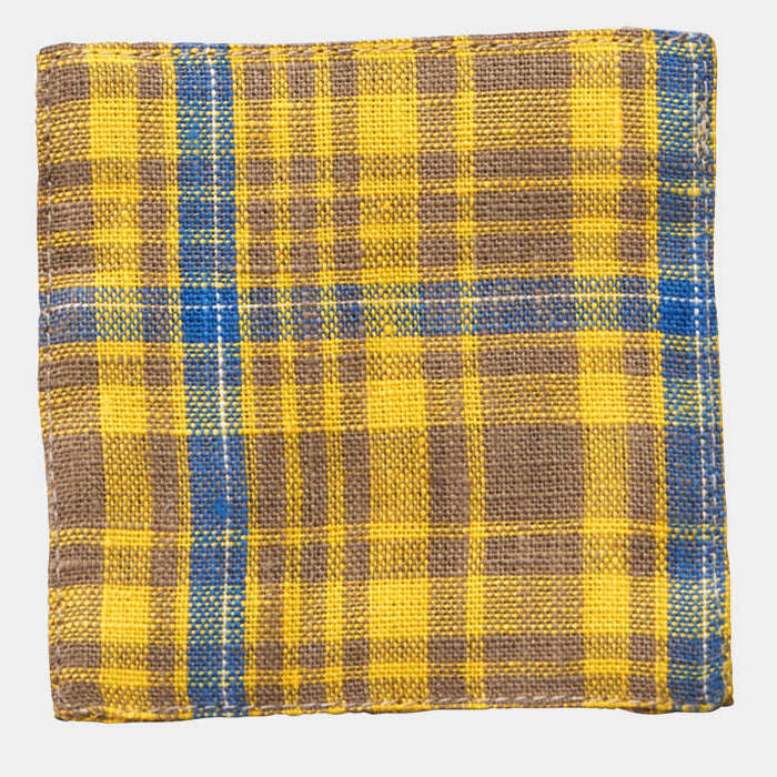 Yellow Amber Linen Coaster