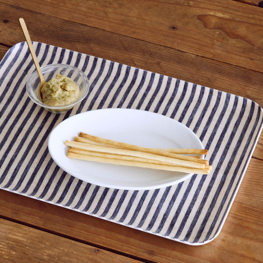 Jasper Charcoal Stripe Tray