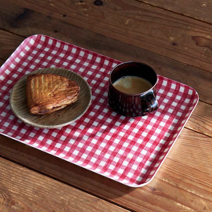 Anne Red Check Tray