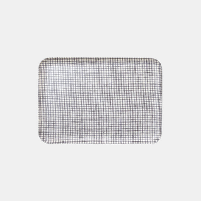 Light Grey Check Jesse Tray