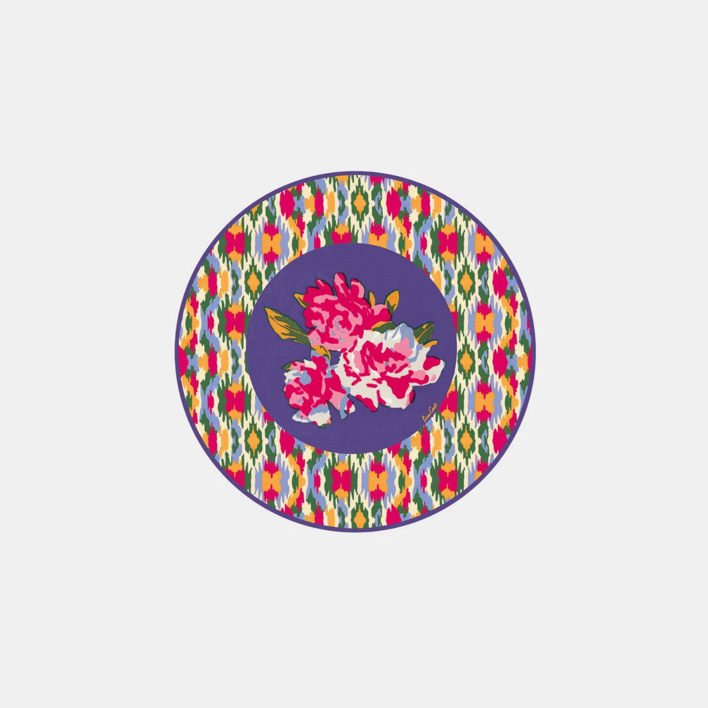 Dali Peony Indigo Coaster