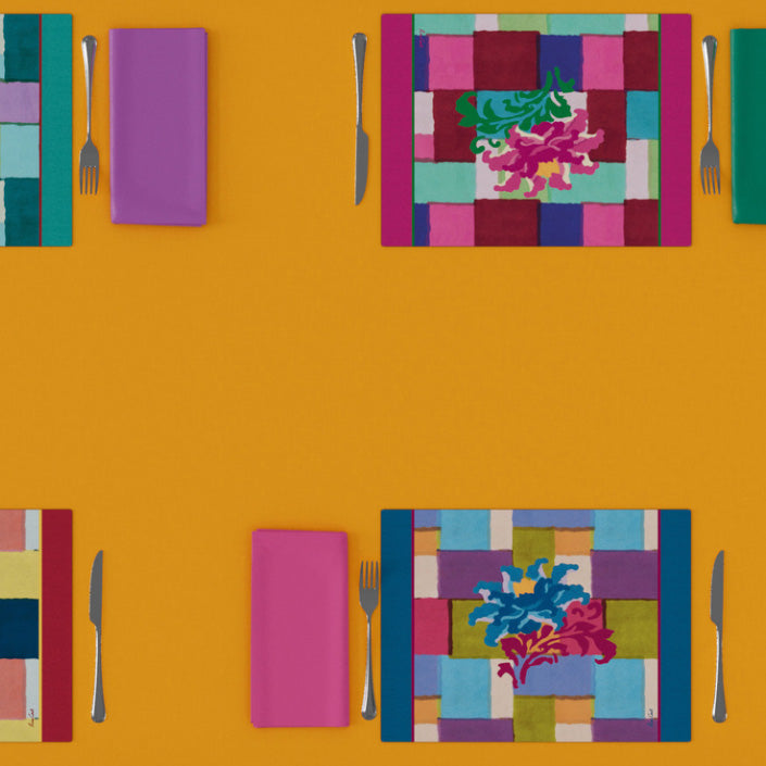 Rectangle Geesband Fuxia Placemat