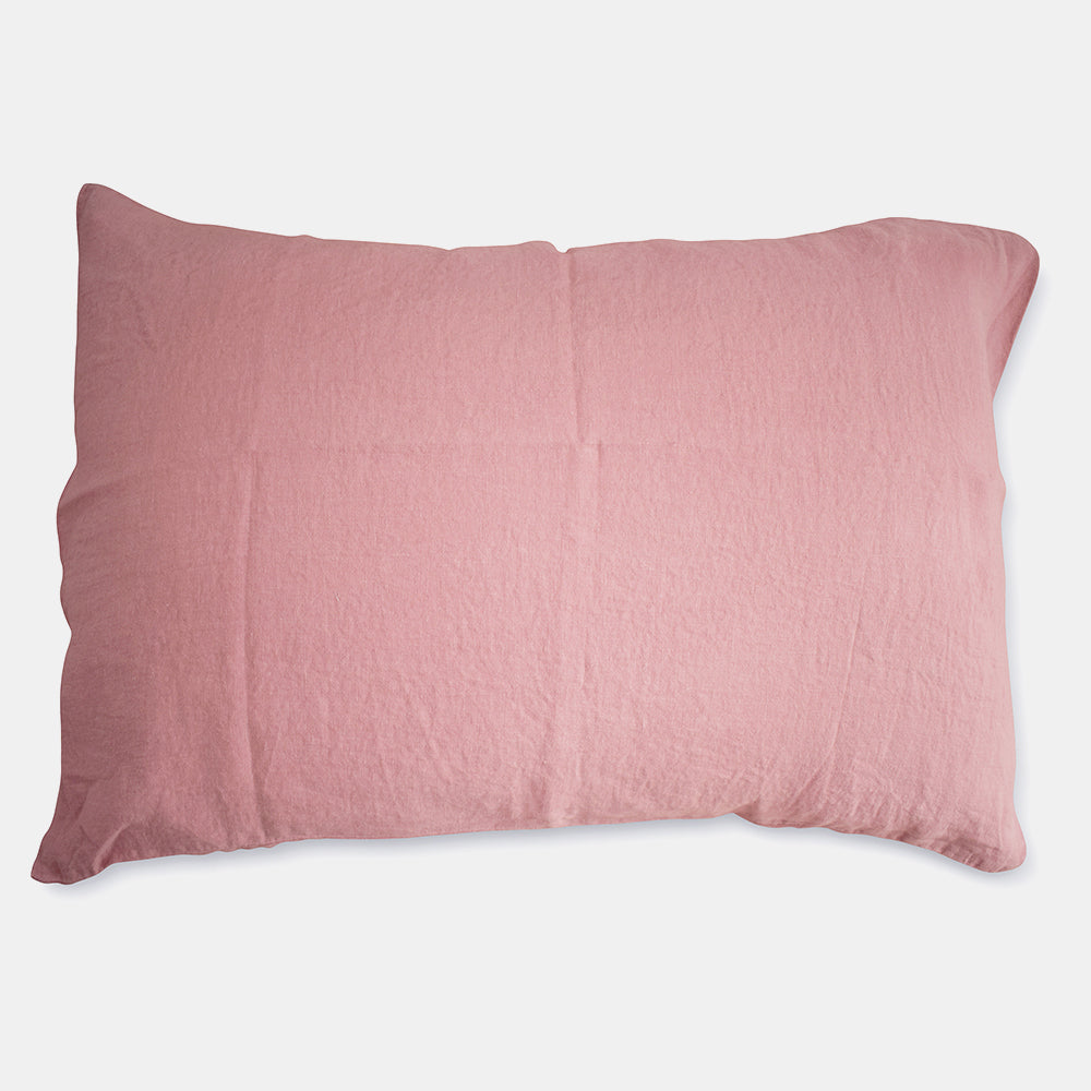 Linen Standard Pillowcase, lychee