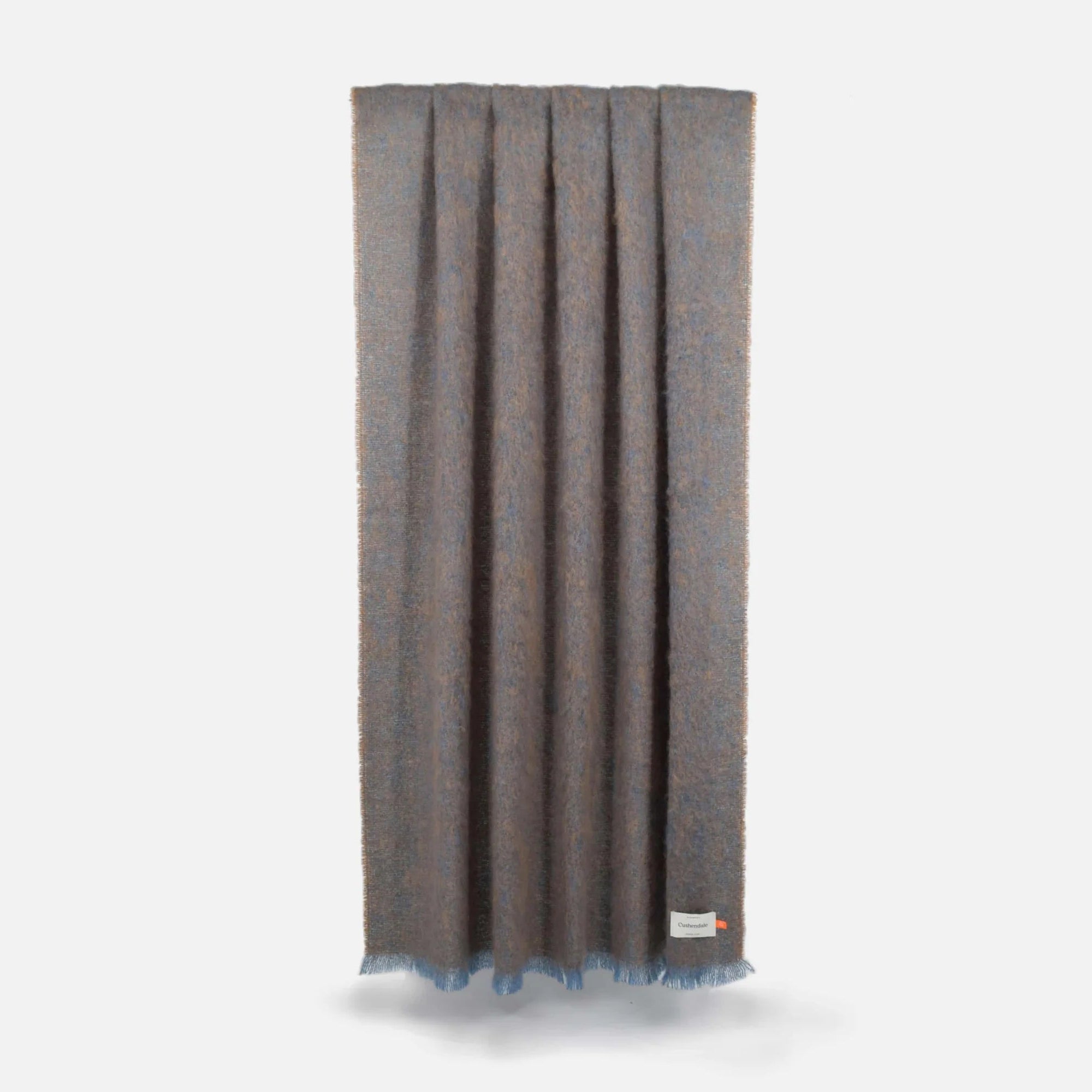 Clash Cocoa Mohair Throw