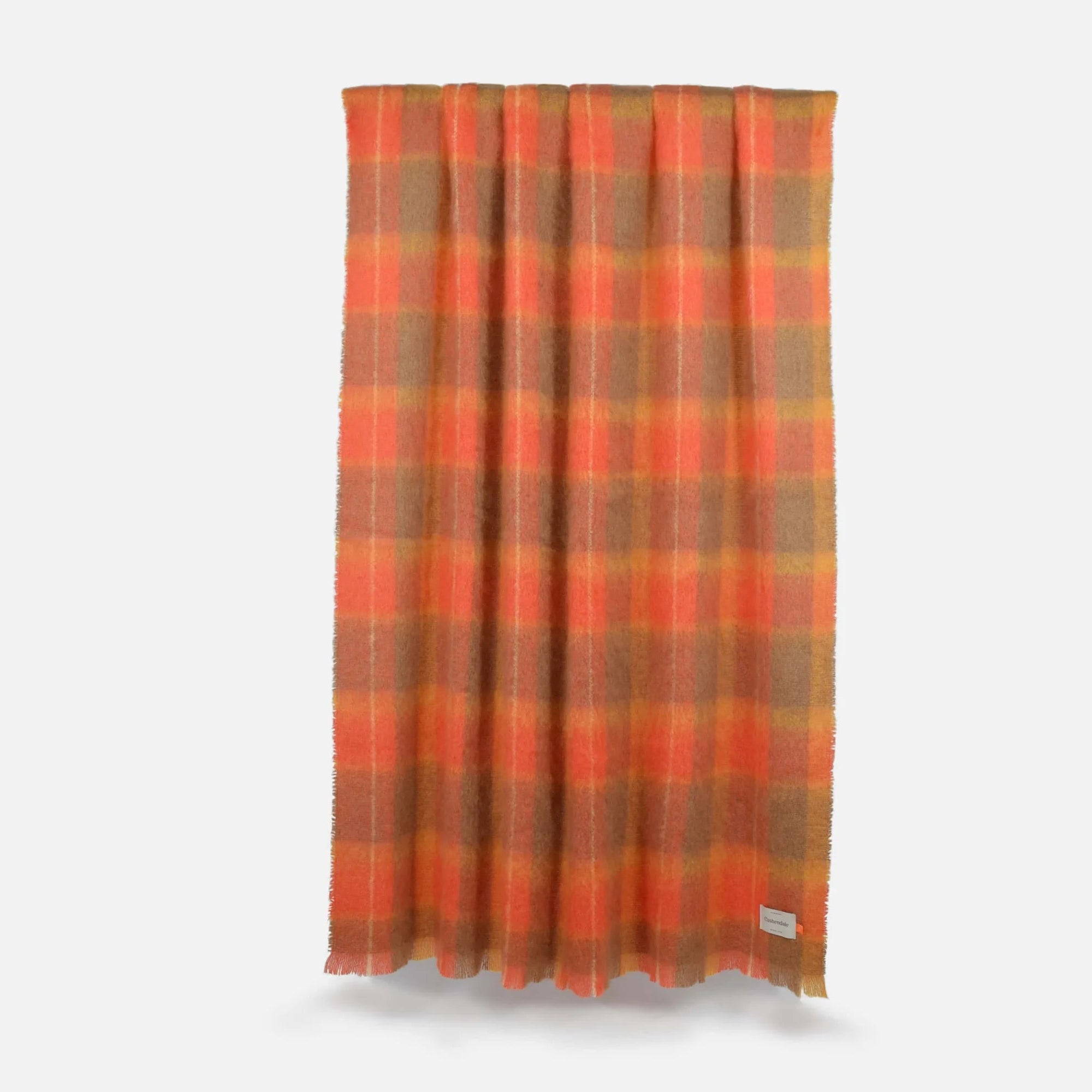 Drumin Flame Mohair Throw