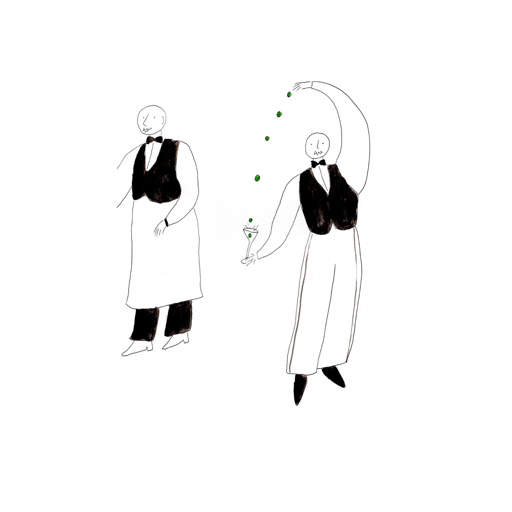 Martini Dance Print