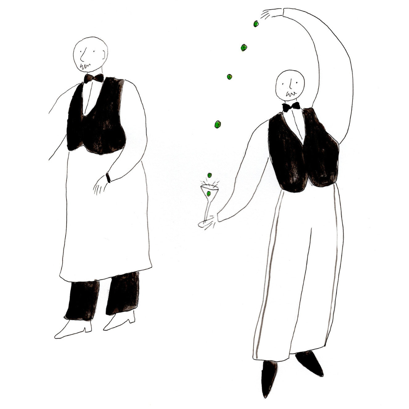 Martini Dance Print