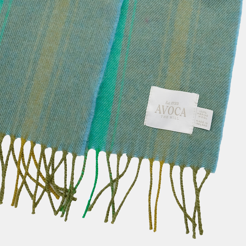 Moss Wide Merino Scarf