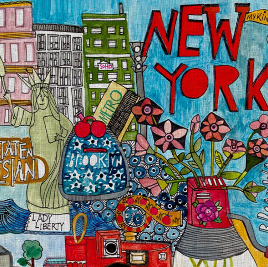 New York Tea Towel