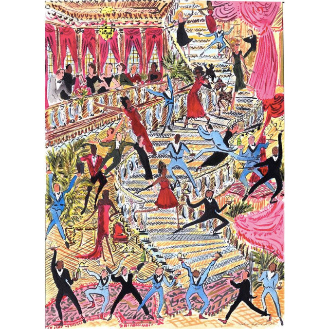 Party on the Stairs by Pauline de Roussy de Sales