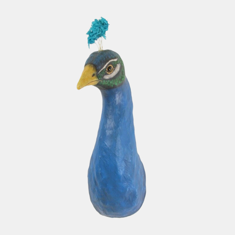 Blue Peacock Wall Mount