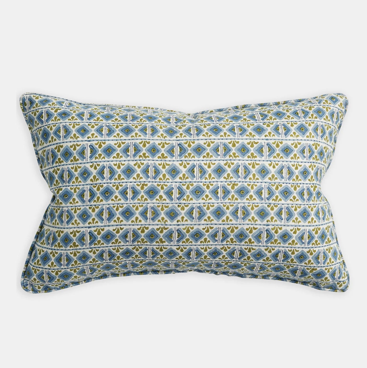 Ishtar Moss Azure Pillow, lumbar