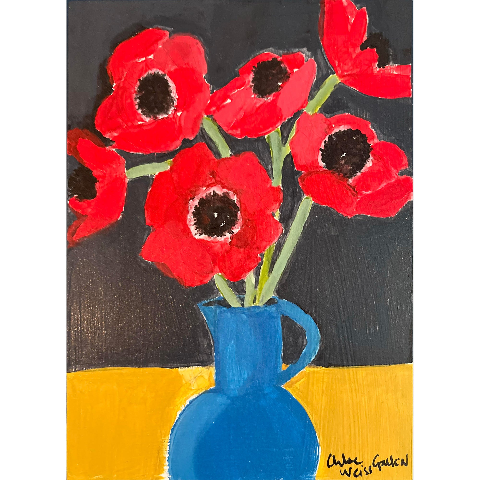 Poppies in a Vase by Chloe Galkin