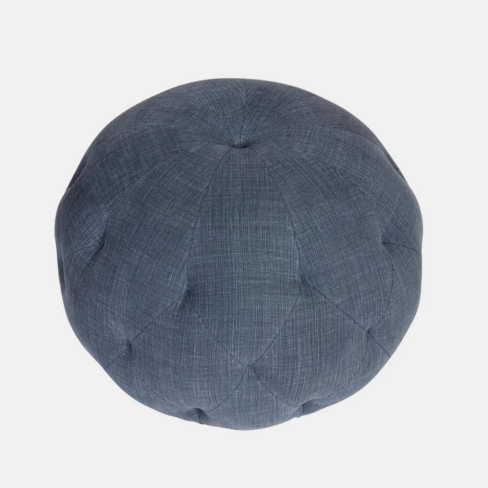 20" Round Pouf in Gigi Teal