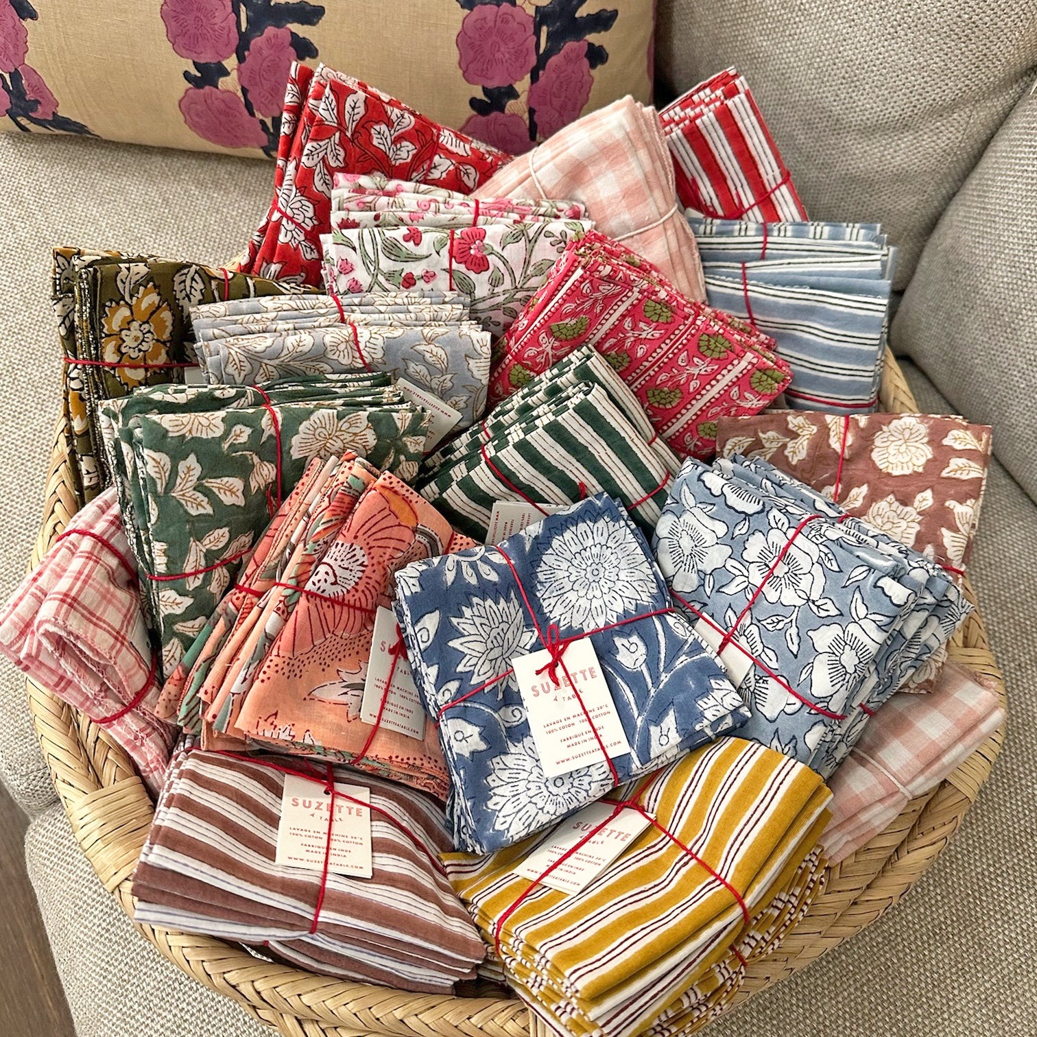 Bruyere Peonie Napkins: Set of 4