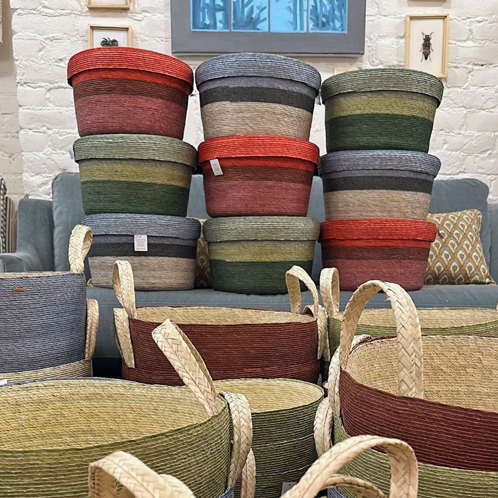 Storage Basket in Cielo Blue Combo