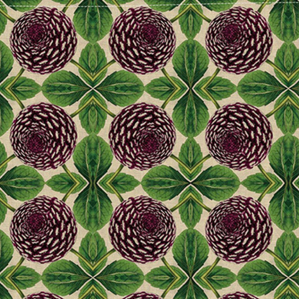 Purple Dahlia Tea Towel