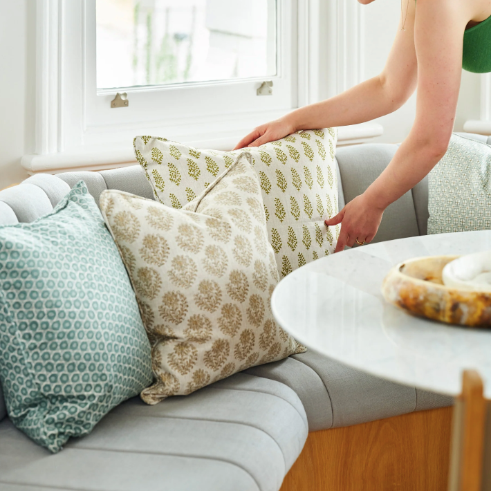 Bejmat Celadon Square Pillow