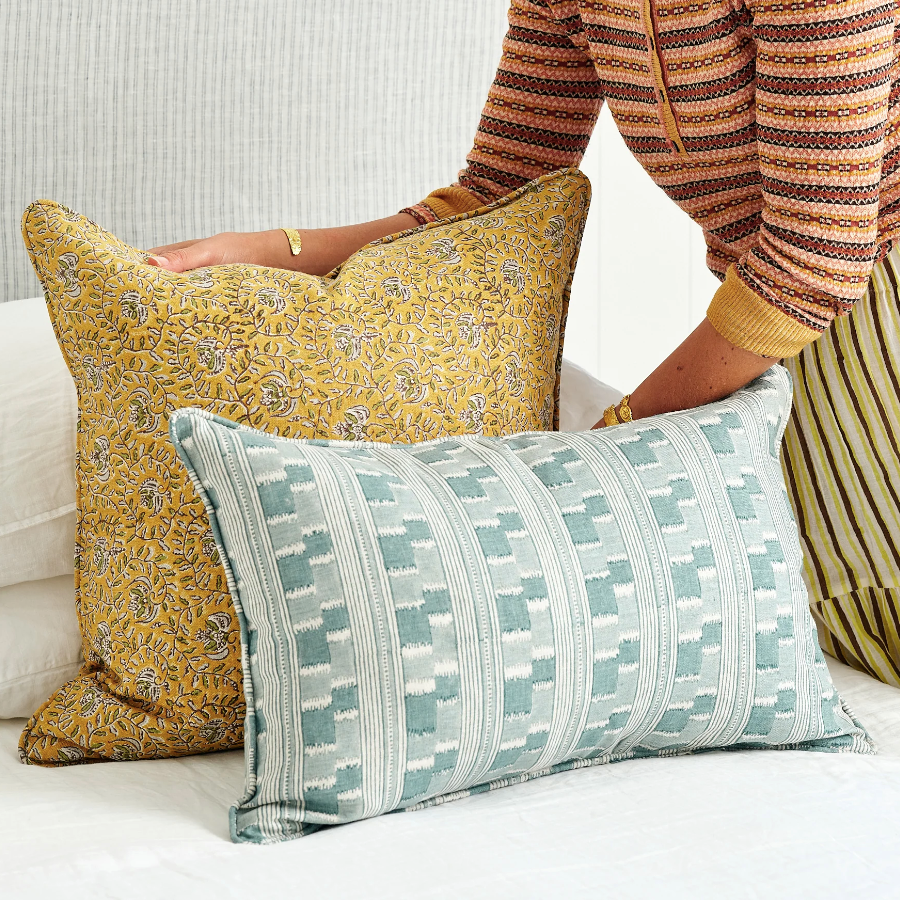 Ubud Golden Square Pillow