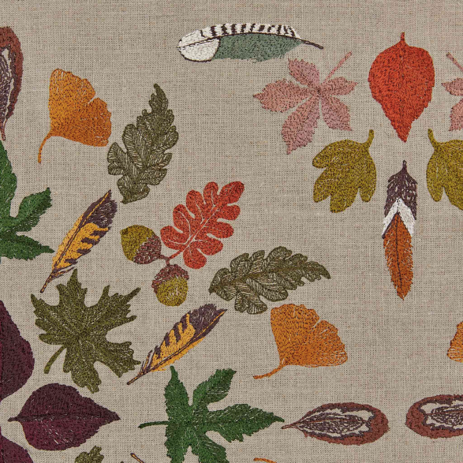 Pressed Leaves Table Runner