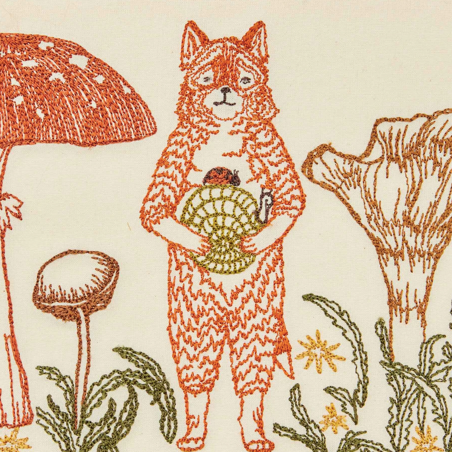 Fox with Mushrooms Card