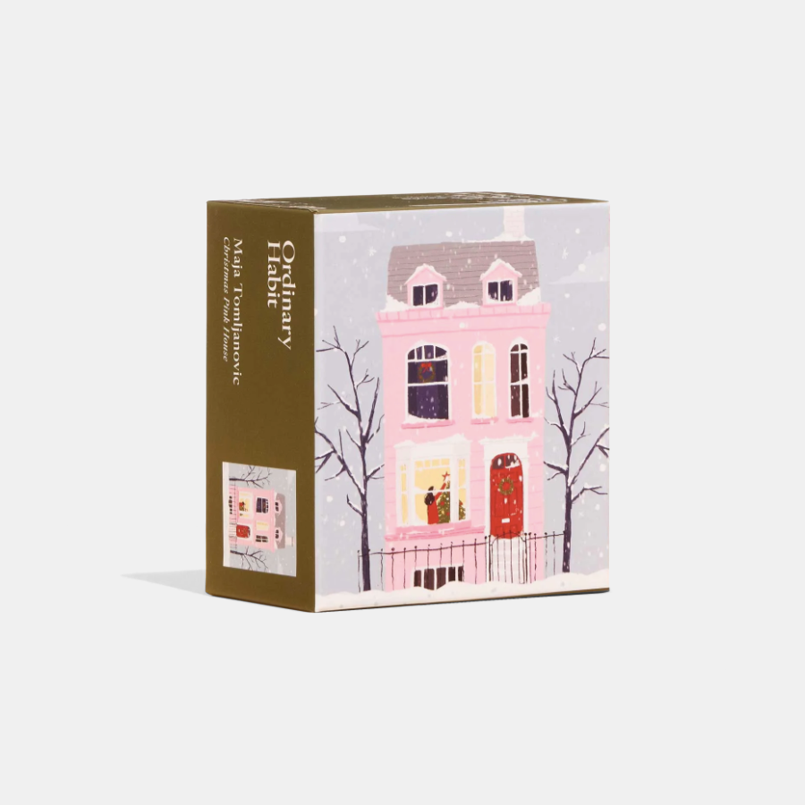 Christmas Pink House Mini Puzzle