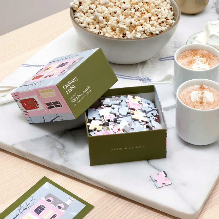 Christmas Pink House Mini Puzzle