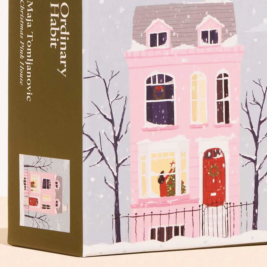 Christmas Pink House Mini Puzzle