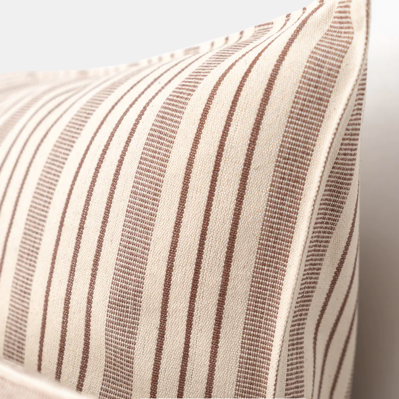 Brown Stripe Square Pillow